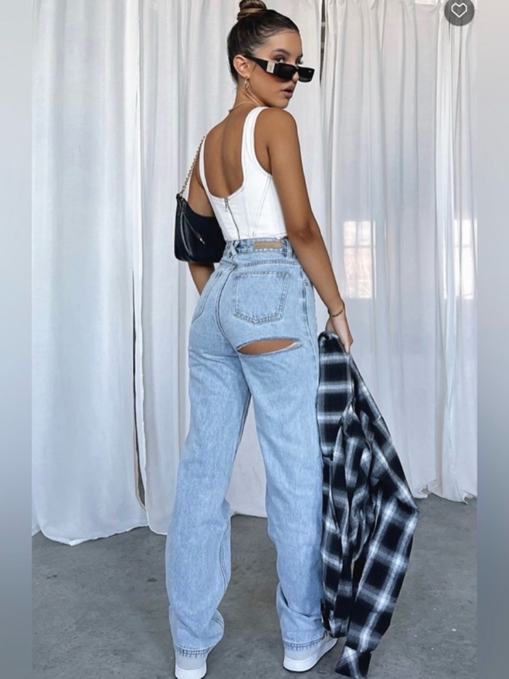 White Fox Boutique On Replay High Rise Straight Leg Jeans